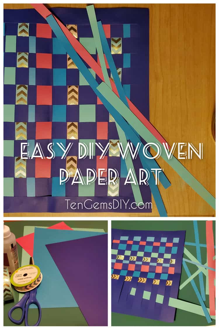 Easy DIY Woven Paper Art