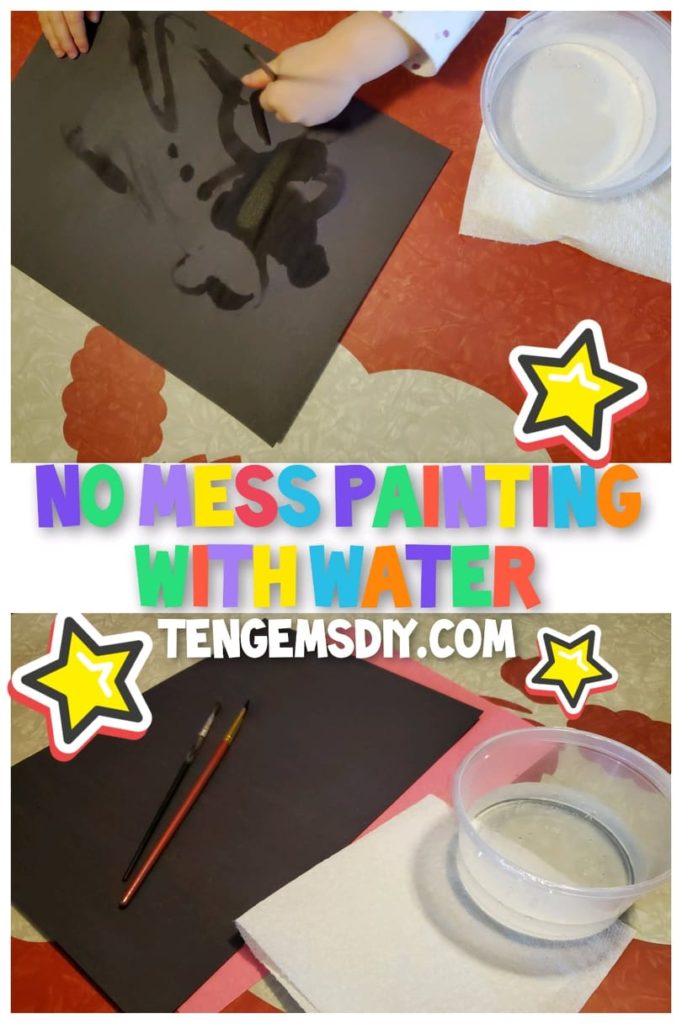 Easy No Mess Water Painting For Kids Easy Clean Up