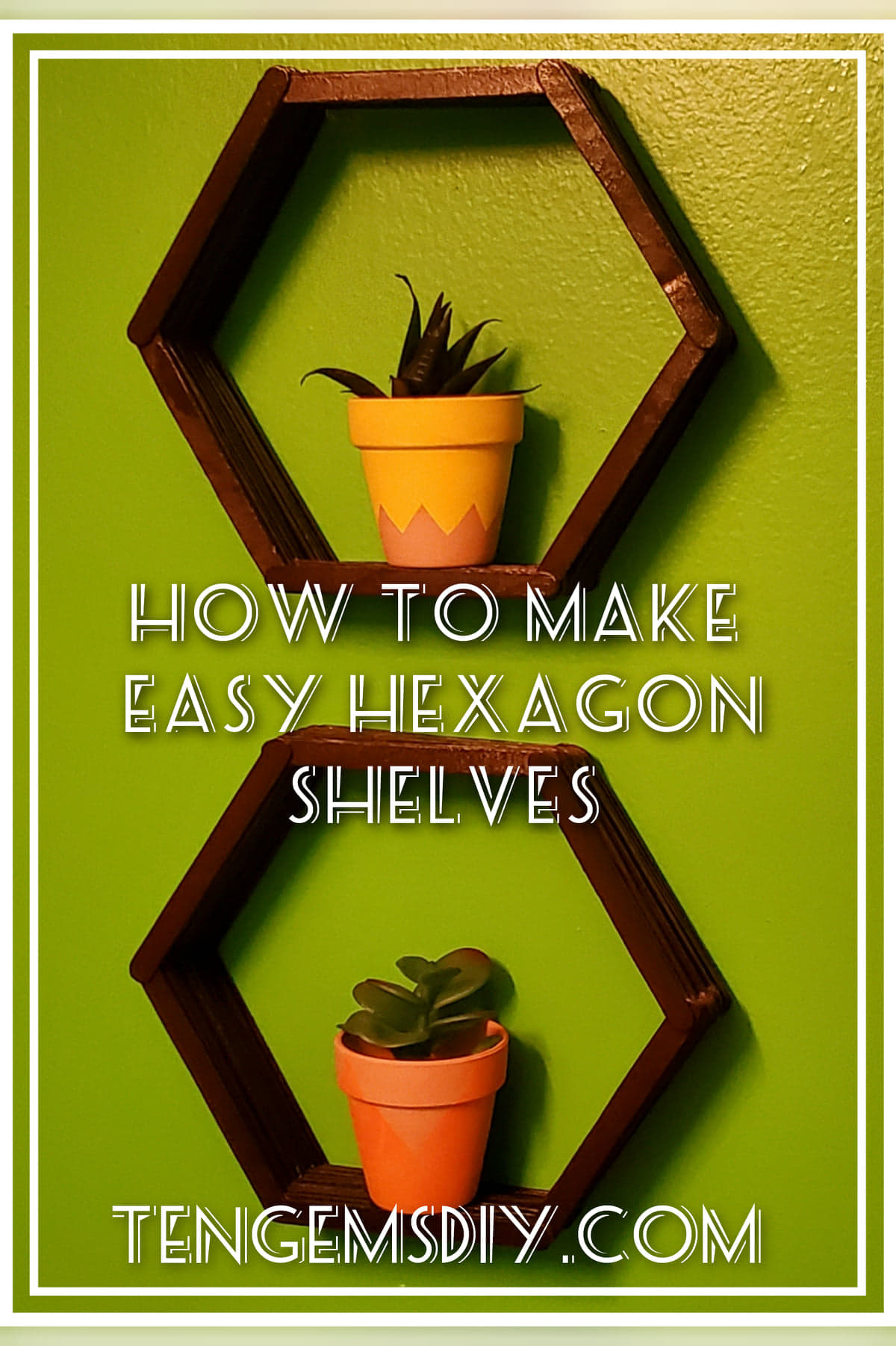How to Make Easy Hexagon Shelves