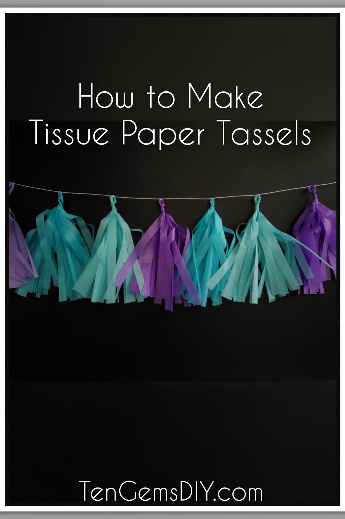 Easy DIY Tissue Paper Tassels