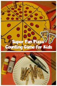 How to Make a Pizza Counting Game for Kids - TenGemsDIY.com