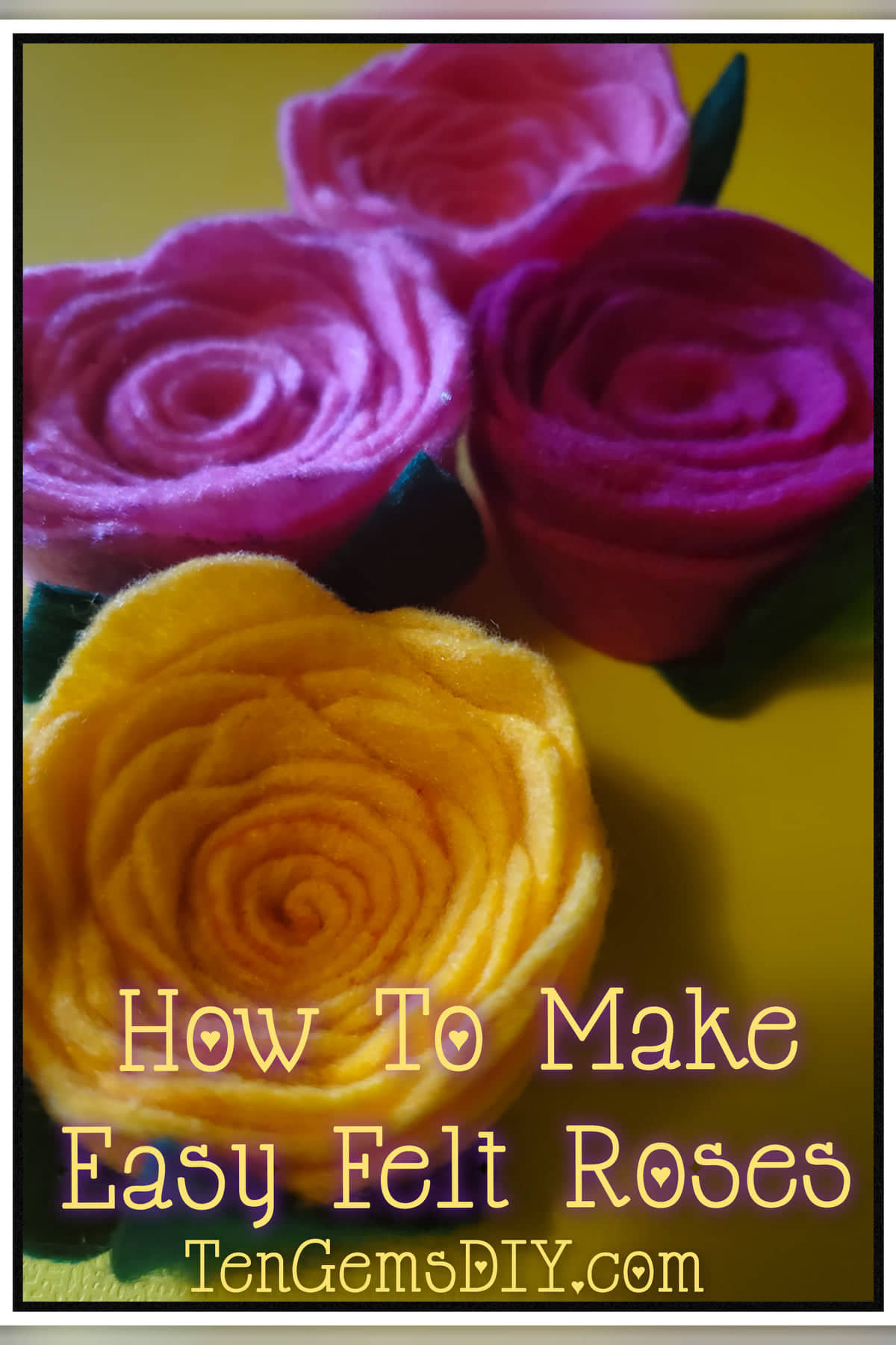 How To Make Easy Felt Roses
