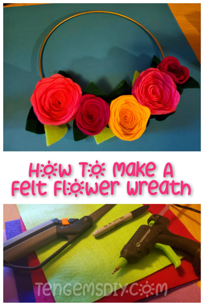 How To Make A Felt Flower Wreath
