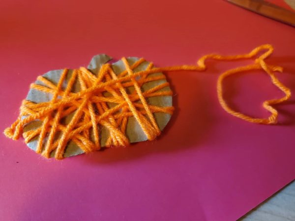 How To Make Yarn Pumpkin Crafts For Kids - TenGemsDIY.com