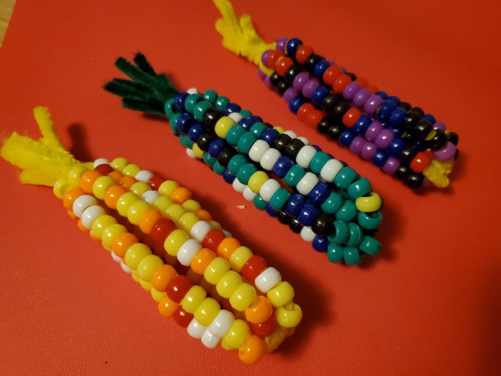 Fall Crafts for Kids: Beaded Corn Craft