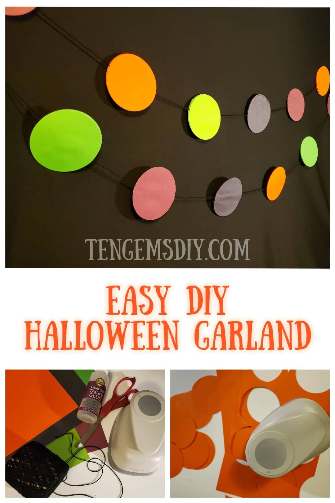 Easy DIY Halloween Garland