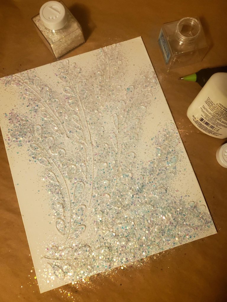 DIY Glitter #Glam wall Canvas FOR CHEAP 