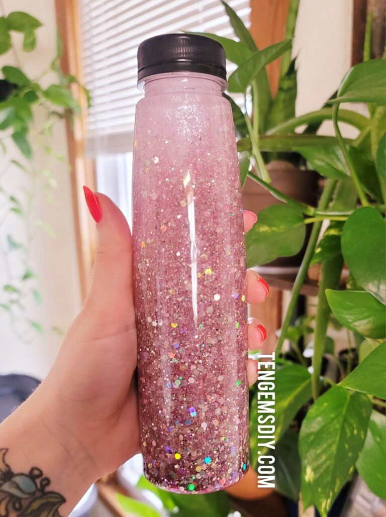 How To Make DIY Sensory Glitter Bottles - TenGemsDIY.com